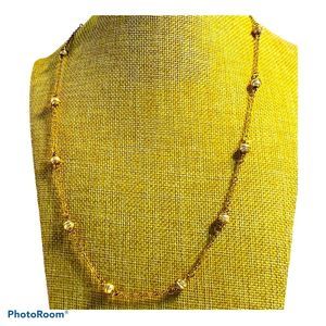 NAPIER GOLD TONE W/ FAUX PEARL NECKLACE 24 in Jewelry